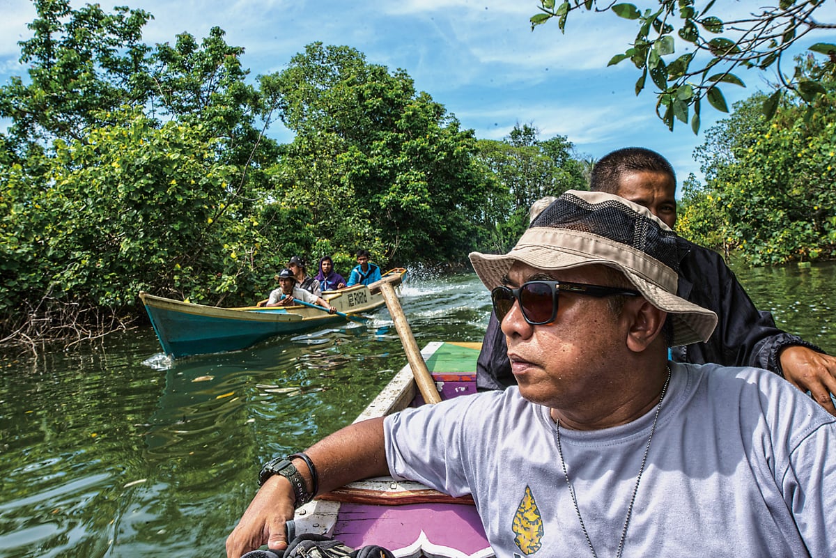 <p>Passing villages and often chatting with residents along the way, archeologists Ramli, Pampang and their team boat out after four days in the caves. Local relations, says Pampang, are key to successful conservation. &ldquo;We ensure they understand it&rsquo;s their own proud heritage,&rdquo; he says.</p>
