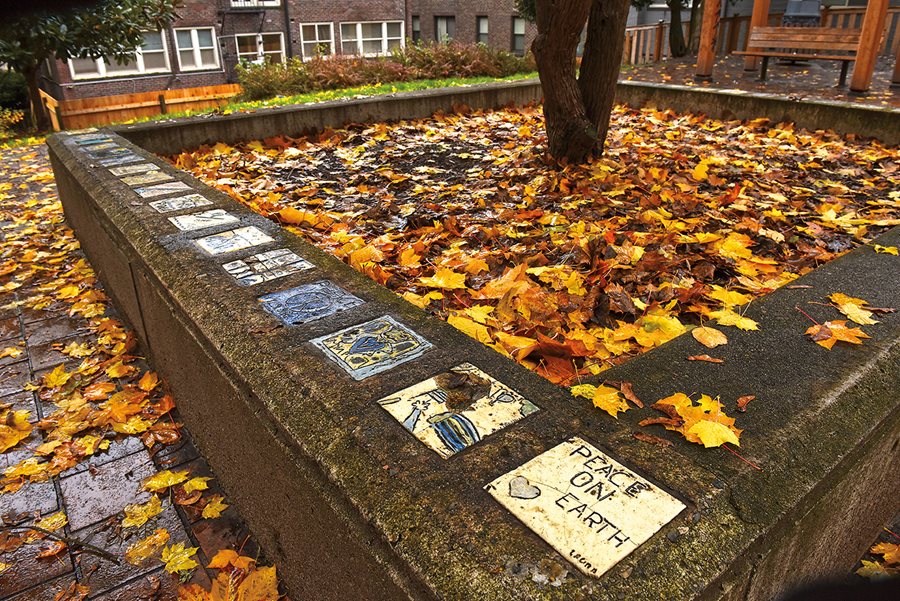 <p>Since the ‘70s, Seattle has kept Tashkent Park on a hill above downtown, where a few dozen of the “10,000 Tiles for Tashkent” were also used. This year it is being renovated&mdash;a reminder that the 43-year-old sisterhood is alive and well. </p>