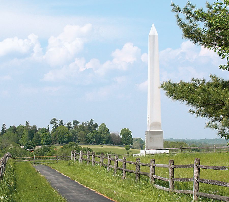 <p>On the field at Antietam near Sharpsburg, Maryland, an obelisk honors the sacrifices of the the 9th New York Infantry Regiment, the first official Zouave regiment, mustered in April 1861. On September 17, 1862, 370 of the 9th&rsquo;s soldiers faced battle, and 240 gave their lives.&nbsp;</p>
