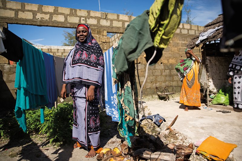 Hidaya works as a teacher in the village of Bwejuu on Zanzibar&rsquo;s east coast and says she likes wearing kanga not necessarily for the messages but more for their vibrant colors and designs.