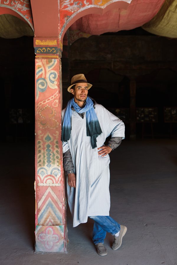 Posing in the &ldquo;Tibet&rdquo; set at Atlas Studios, actor Mohamed El Hajaoui&nbsp;has worked as an extra in films including <i>Tut</i> (with Ben Kingsley); he also guides tours of the studios.
