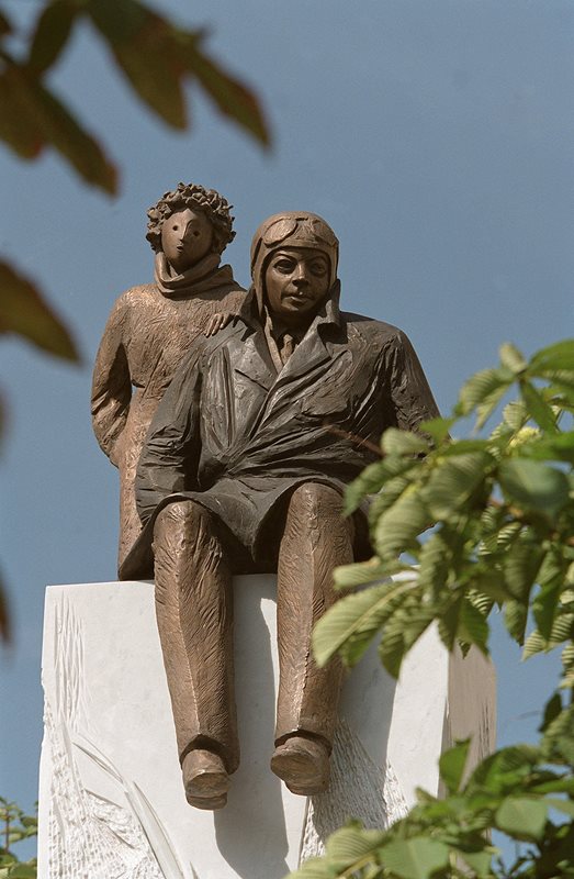 In Bellecour Square, Lyon&mdash;the city where Saint Ex was born&mdash;a statue shows him together with Le Petit Prince.