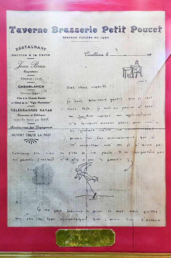 &ldquo;Saint Ex,&rdquo; as he was called, was known to doodle, as he did here, left, while writing an illustrated letter on the stationery of a restaurant in Casablanca, Morocco. <em>Above:</em> In southwest Morocco, the town of Tarfaya hosts the Musée Antoine de Saint-Exupéry.