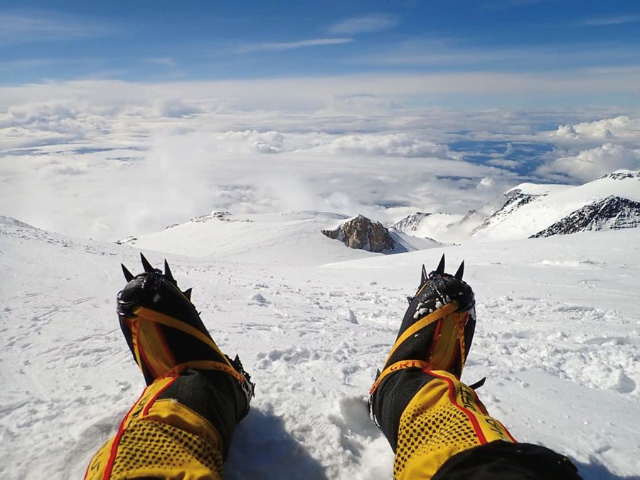 With fewer than 15 minutes to spend at the summit of Mount Everest, Moharrak sat down to absorb a view seen for the first time through the eyes of a woman from Saudi Arabia.