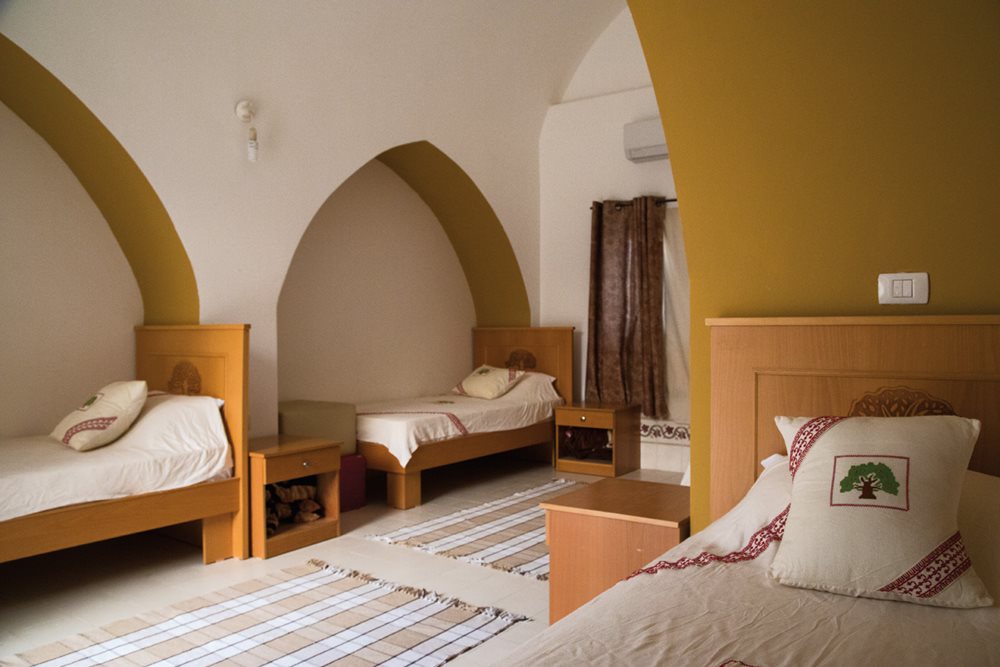 The women&rsquo;s group in Jericho&rsquo;s Aqbat Jaber refugee camp converted a traditional, mud-built kindergarten into a guest house to accommodate hikers.