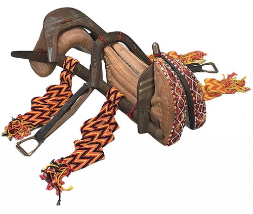 Two passenger camel saddle