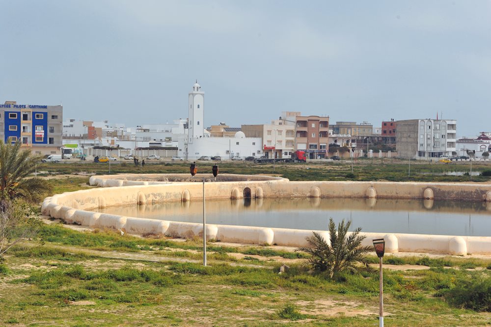 Two of the original 15 cisterns, built in the ninth century by the Aghlabid rulers, now serve as tranquil centerpieces to a public park and historic site.