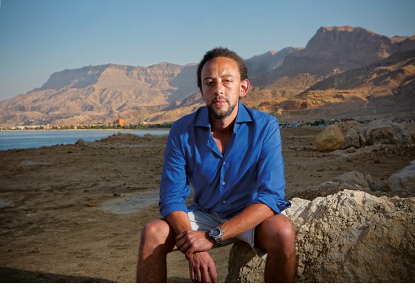 Musician and producer Nomad Saleh, left, recently brought French electronic artists together with traditional Egyptian desert musicians at the remote oasis of Siwa.