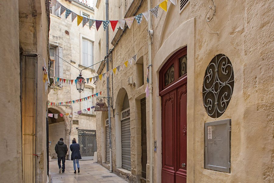 The winding rue du Bras de Fer (Iron Arm Street), where blacksmiths once worked, still casts a medieval spell.