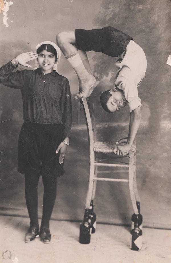 Karimeh Abbud described herself as the &ldquo;only national woman photographer in Palestine.&rdquo; She was known for her family photos and for playfully posing her subjects, as in this 1921 picture of children in a Jerusalem orphanage.