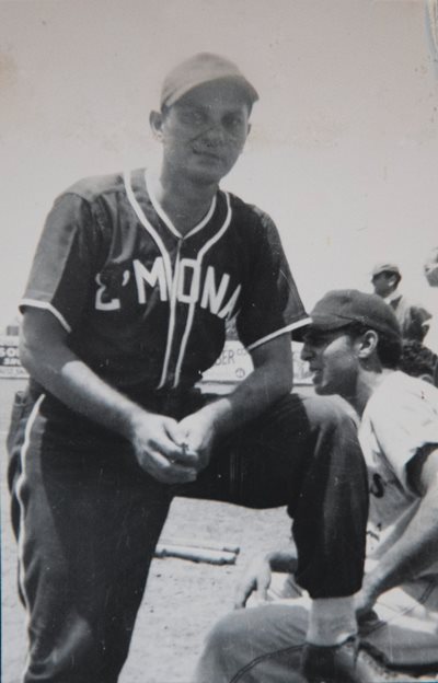 Star of the L’Monar team and cofounder of the Syrian Lebanese baseball league in Texas, William “Bill” Anawaty, above, was a son of immigrant parents who had settled in the oilfield town of Port Arthur. His skill on the field helped his team win the Syrian State Championship in 1932.