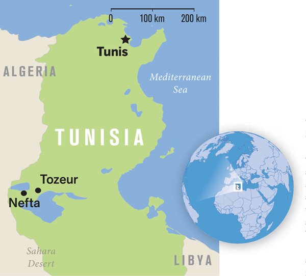 Map of Tunisia