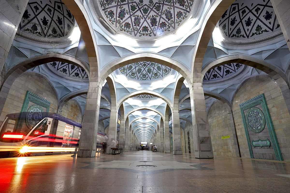 Alisher Navoiy station on the O'zbekiston Line Tashkent Metro