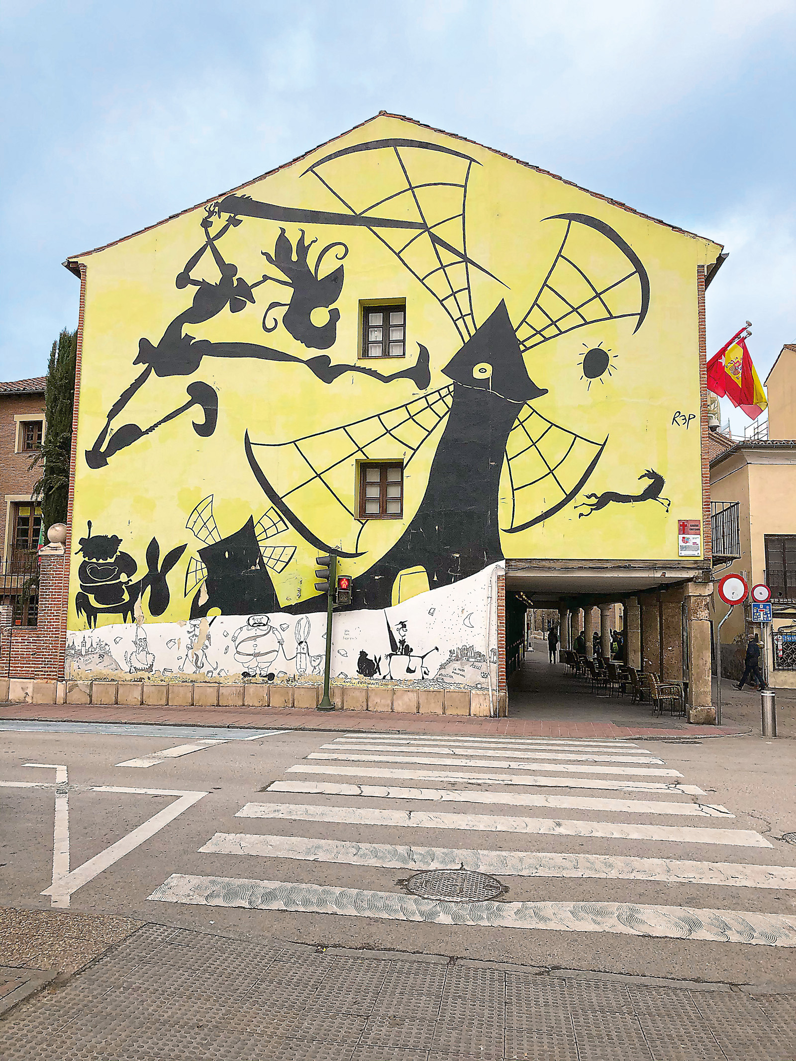 Argentine artist Miguel Rep’s depiction of Don Quixote’s battles with windmills covers a wall in Cervantes’ birthplace, Alcalá de Henares. In 2002 the Nobel Institute ranked Don Quixote as the “single most important literary work in history,” and it is the best-selling novel in the history of publishing.