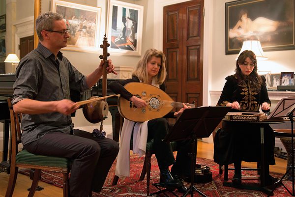 “Rich historically and also variegated, so every single instrument was different in size, shape, story, sound and type of decoration,” says music historian and musician Rachel Beckles Willson, center, whose fascination with the ‘ud led her to the founding of oudmigrations.com. 