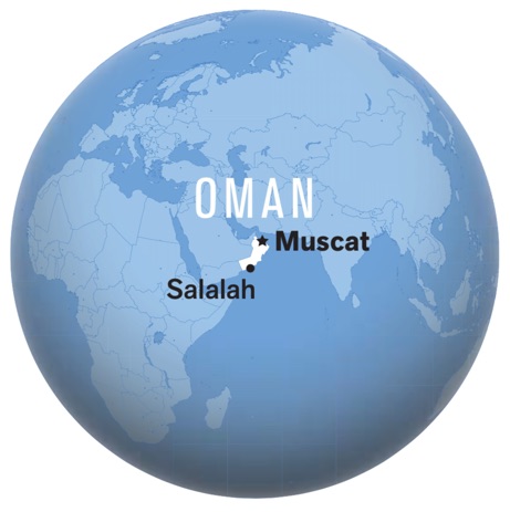 Map of Oman