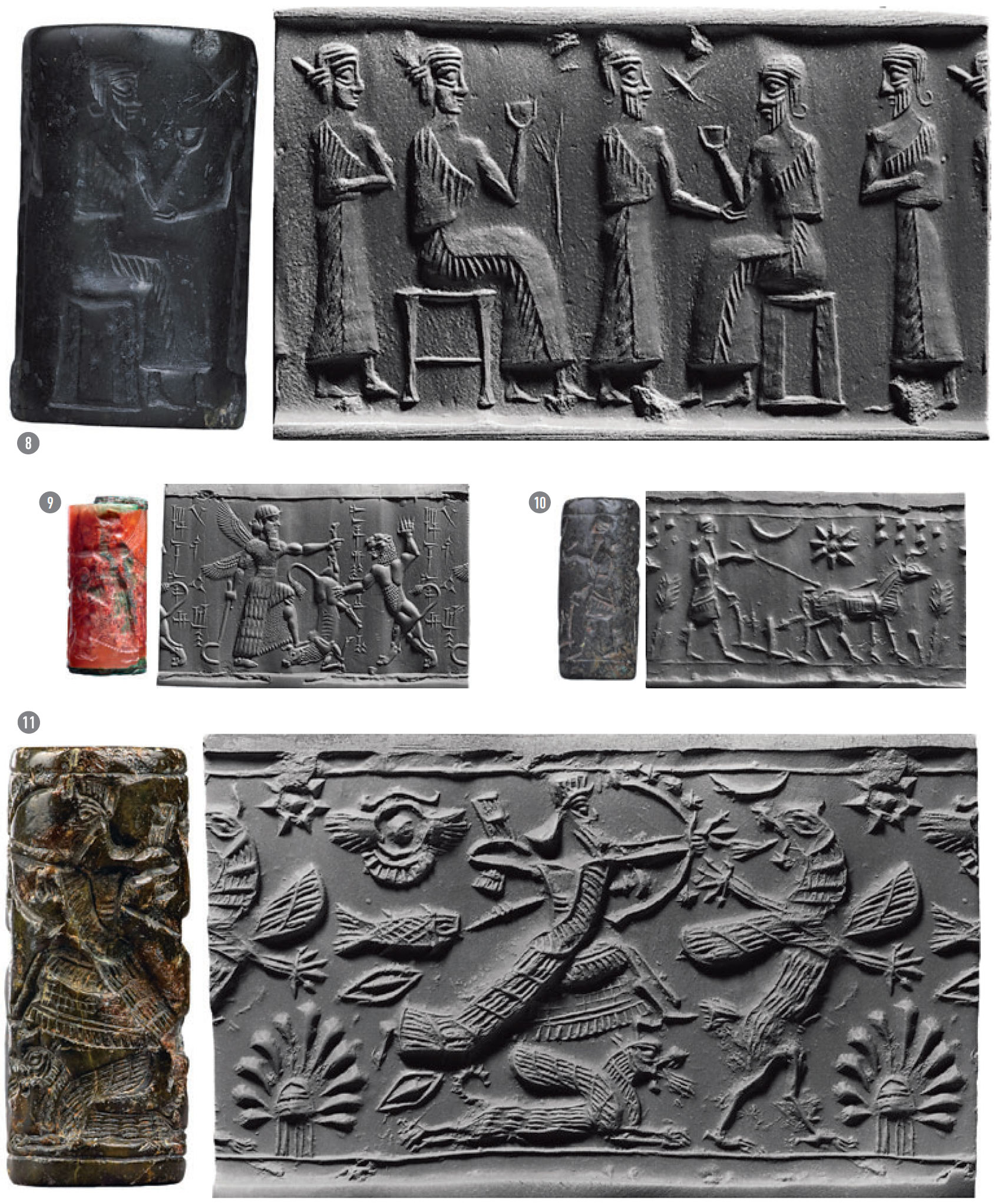 Cylinder seal finds from Mespotamia