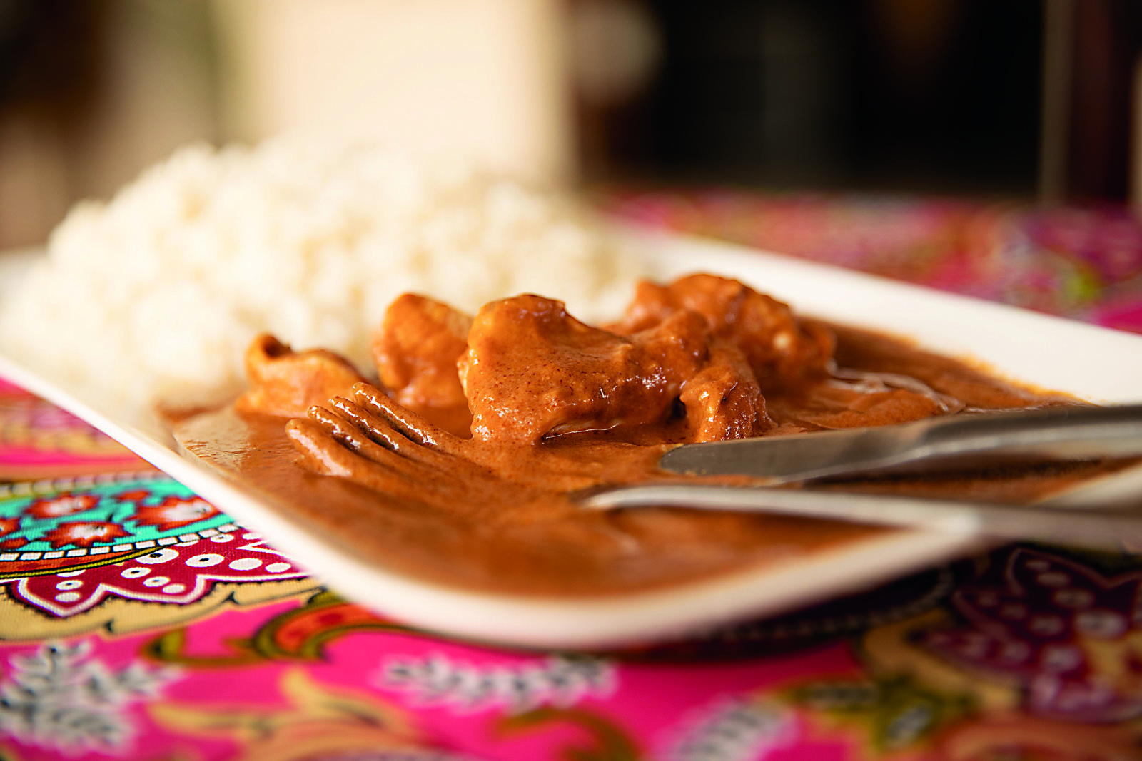 Domoda is a popular Gambian groundnut-based stew in which the protein of chicken or beef is supplemented by the country’s famous legume. 