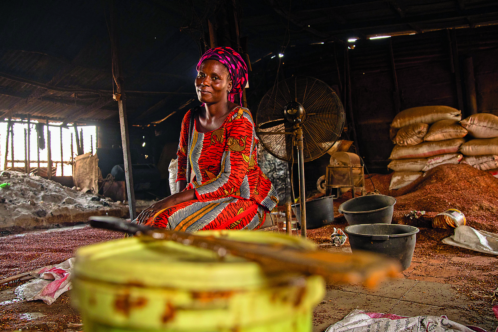 Adama Ceesay, 20, started her own business, Adama’s Processing Center, through Gambia’s EU-backed Youth Empowerment Project (YEP), which gave her access to loans to acquire a press for making groundnut oil and a paste-making machine for peanut butter. Beyond the regular local customers she serves, Ceesay has her eyes set beyond Gambia: “I sell them on Facebook, but I need help to sell more online.”