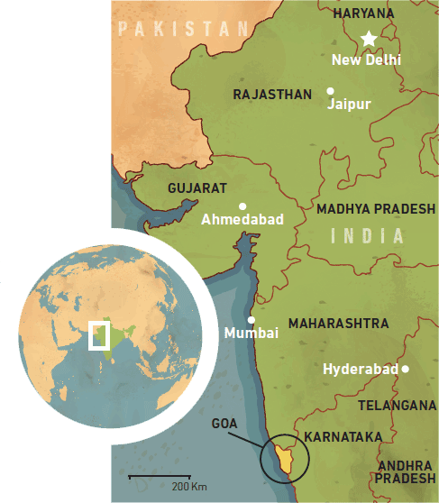 Map of Goa