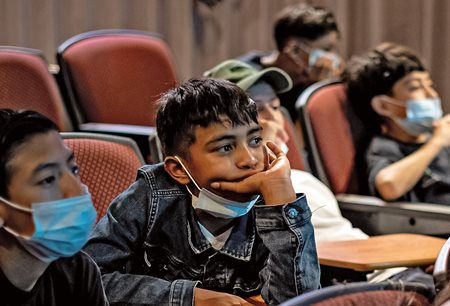 The film, which follows a 10-year-old shoeshine boy and was shot in the capital, kept the young audience engrossed—especially because much of the city looks the same today.