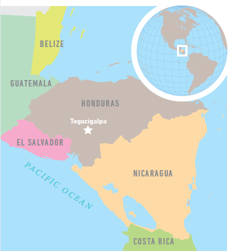 Map of Honduras