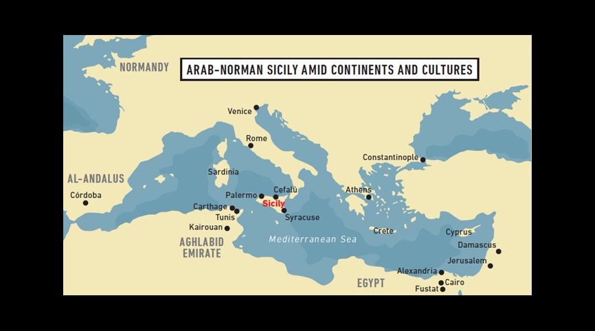 Map ARAB-NORMAN SICILY AMID CONTINENTS AND CULTURES