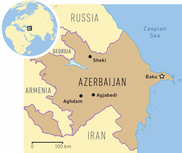 Map of Azerbaijan