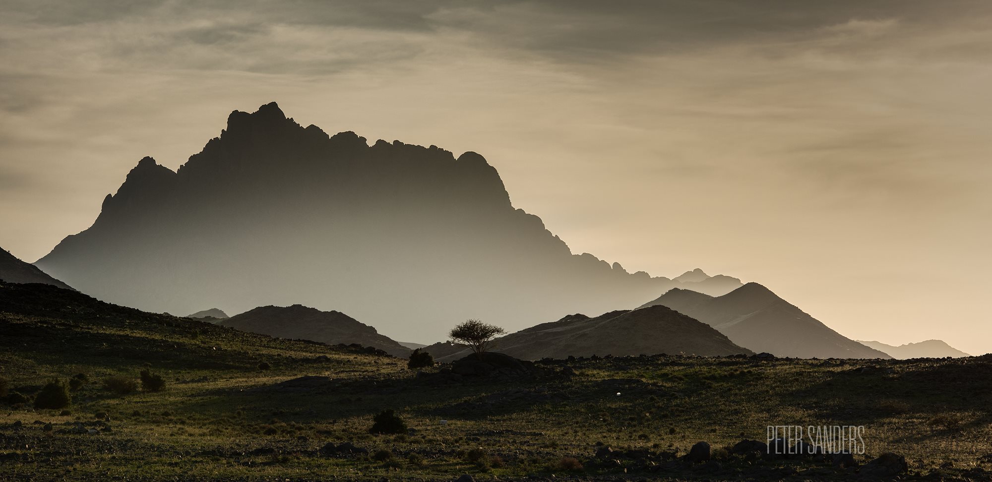 At dusk, the Hijrah, the route taken by the Prophet Muhammad from Makkah to Madinah in western Saudi Arabia, captured Sanders’ interest in 2012.