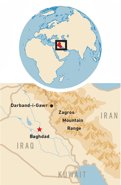 Map of Mesopotamian art locations