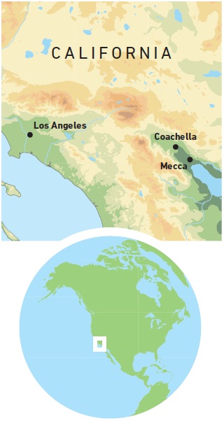 Map of California - Dates