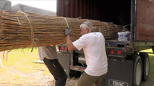 Reeds are collected thousands of miles away in Iraq. 