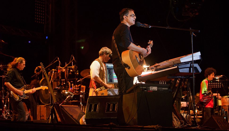 Nass El Ghiwane performs at the Mawazine Festival in Marrakesh, Morocco, in 2011. 