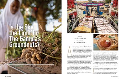 South African Samantha Reinders has documented the continent of Africa for the likes of National Geographic. Her ability to get close to people has allowed her unique eye to shine in AramcoWorld stories as well. In 2022, she photographed stories about groundnuts in The Gambia, below and bottom left, and the artistry behind Senegal’s pirogue boats, bottom right.