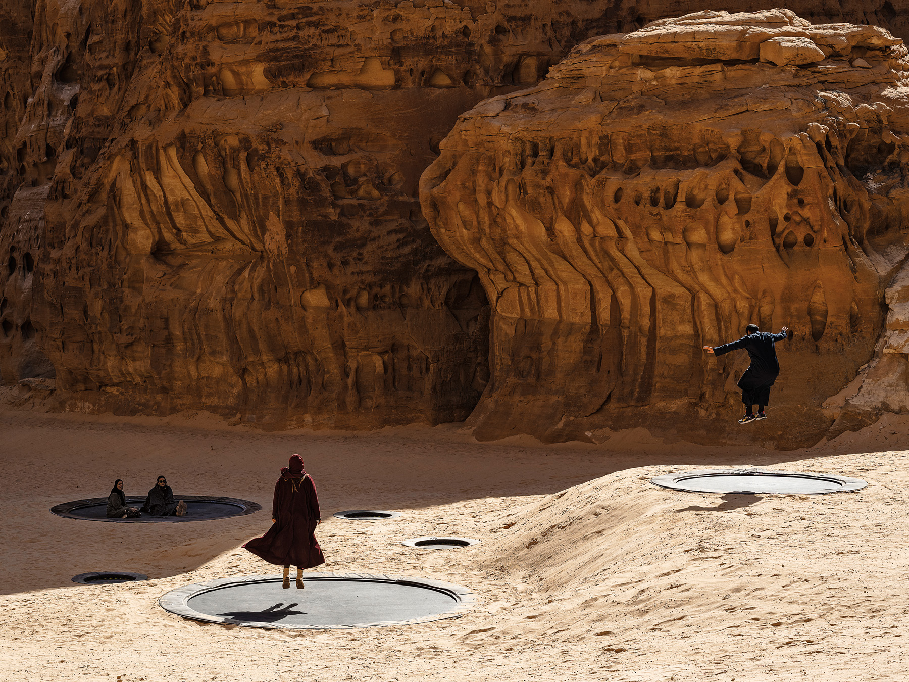 “Now You See Me, Now You Don’t,” a 2020 installation by AlDowayan, was at Desert X, AlUla, Saudi Arabia.