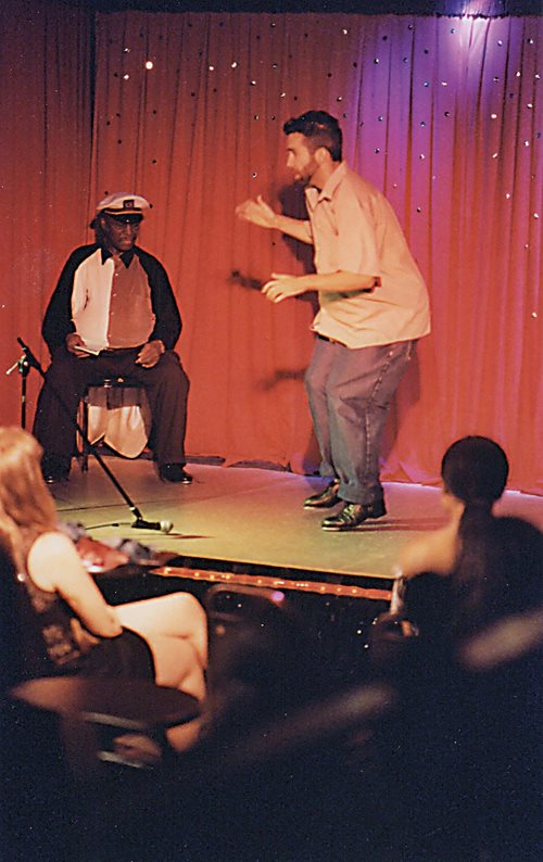 International tap dance virtuoso Andrew Nemr began learning the art as a boy. At 9 years old, he watched the movie Tap, which inspired a lifelong dedication to the craft that has included training with some of tap’s top names, including Harold Cromer, seated at left, and Gregory Hines, below. 