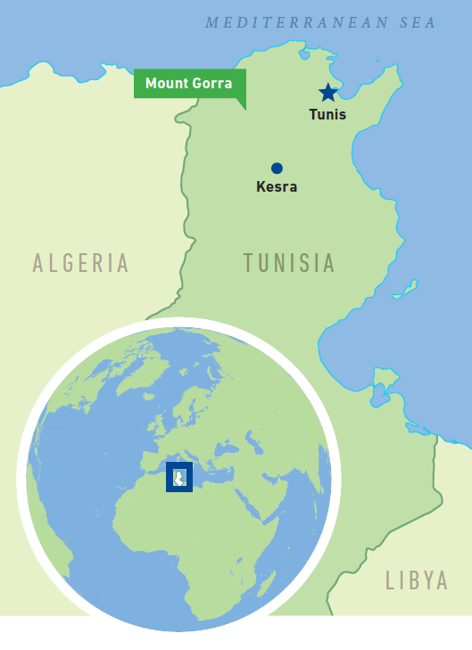 Map of Tunisia